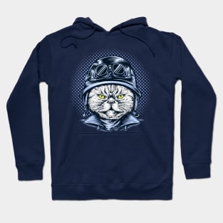 Biker cat Hoodie